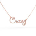 A pendant with a name on a gold-plated chain 320213-0,4 Crazy