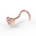 Nose piercing Heart 539110ДБ-3/5