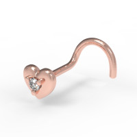 Nose piercing Heart 539110ДБ-3/5