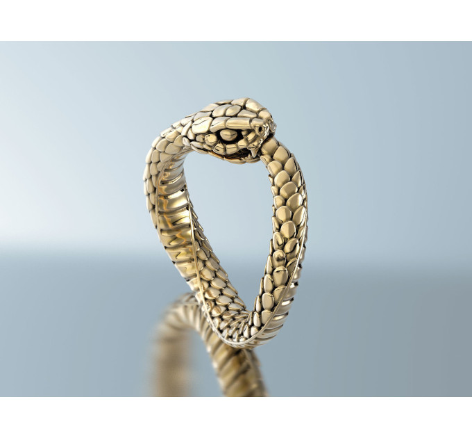 Snake gold ring 104130