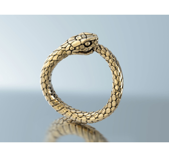 Snake gold ring 104130