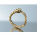 Кольцо золотое Змея 104130