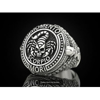 Men's silver seal 901232-Scorpio