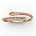 Gold bracelet Snake 406110ДБ