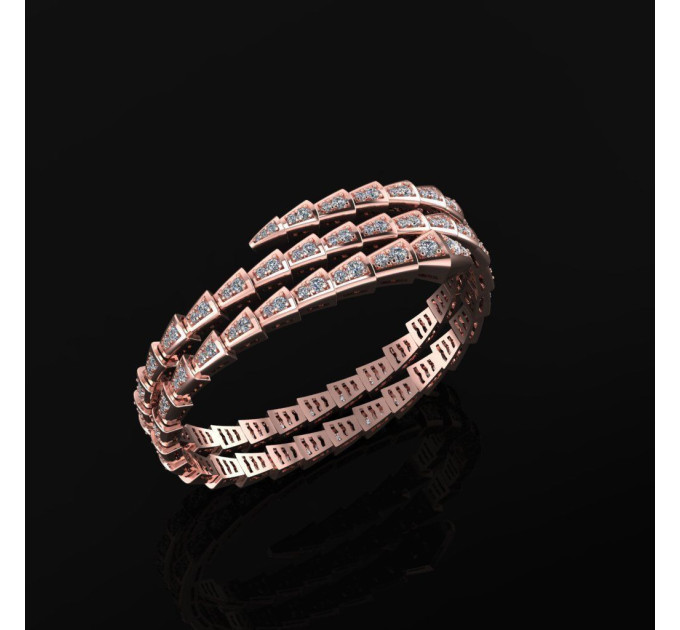 Gold bracelet Snake 408110М