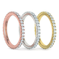 Golden ring Path French Pave 119120ДЧ-1,75