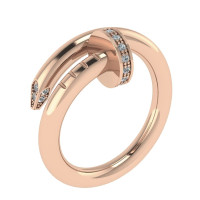 Gold ring Nail 115110М-1