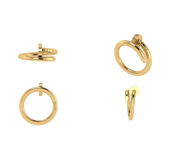 Gold ring Nail 114120-1