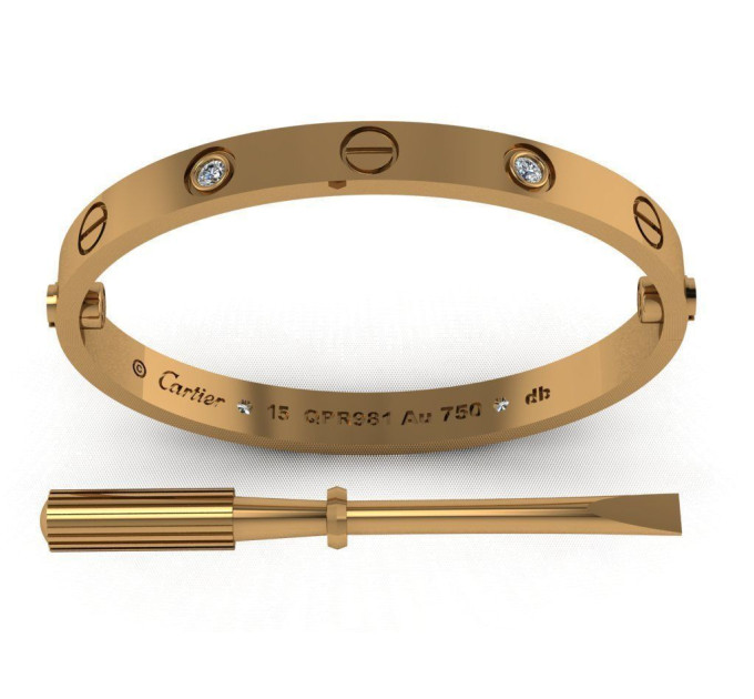 Gold bracelet Love 415110ДБ-585
