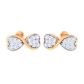 Gold stud earrings Infinity 220110ДБ