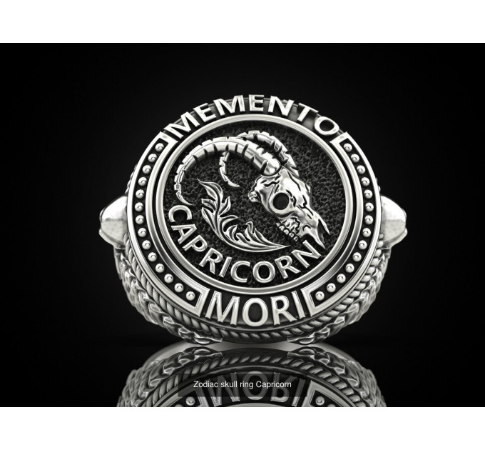 Men's silver seal 901232-Capricorn