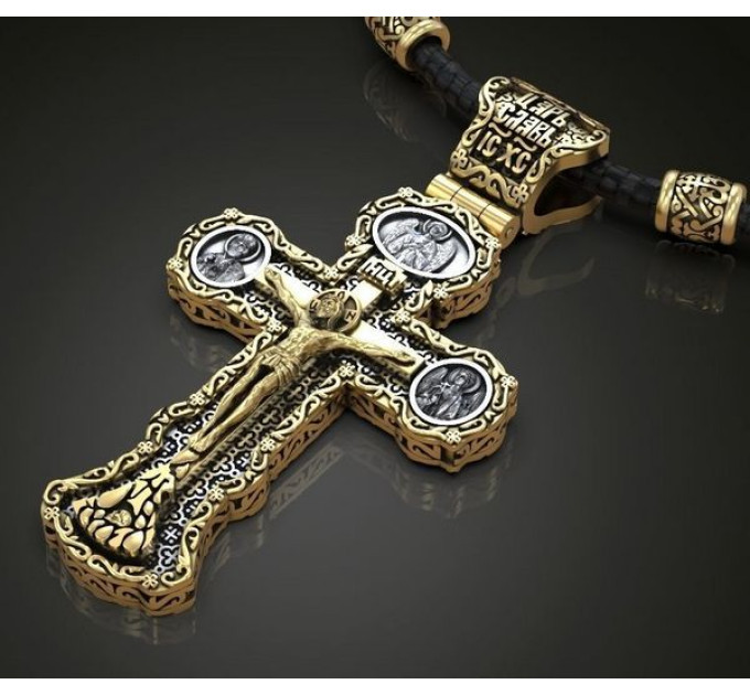 Golden cross Holy prayer 814120