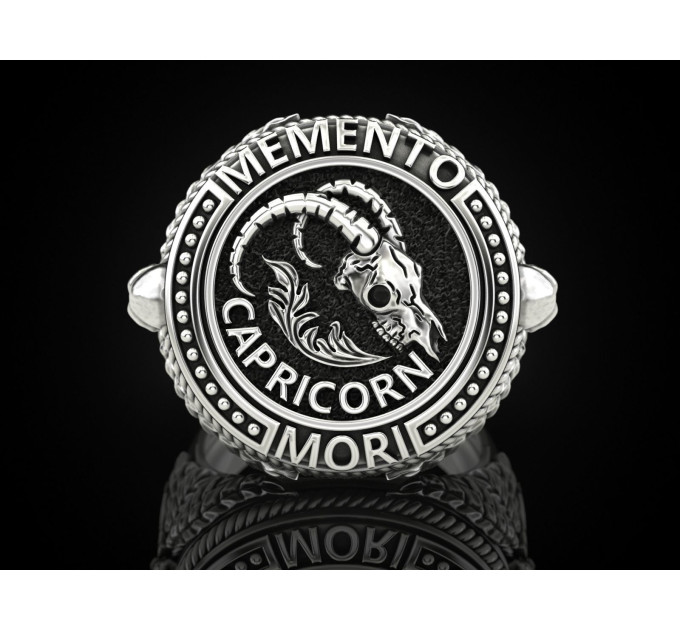 Men's silver seal 901232-Capricorn