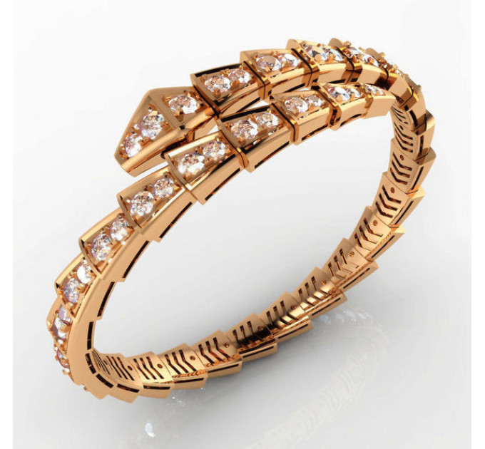 Gold bracelet Snake 407110М