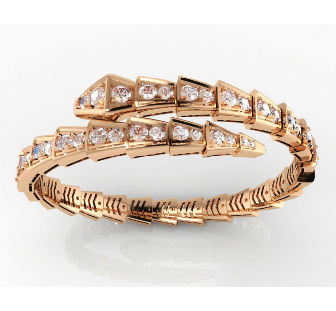 Gold bracelet Snake 407110М