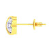 Gold stud earrings Infinity 220120М