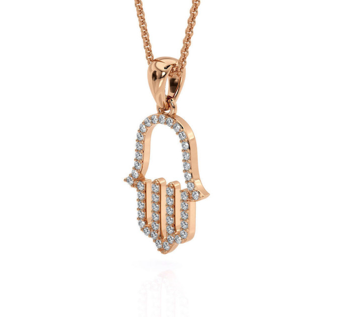 Gold pendant Hamsa Hand of Fatima 315130М-1