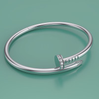 Silver bracelet Nail 403232фб