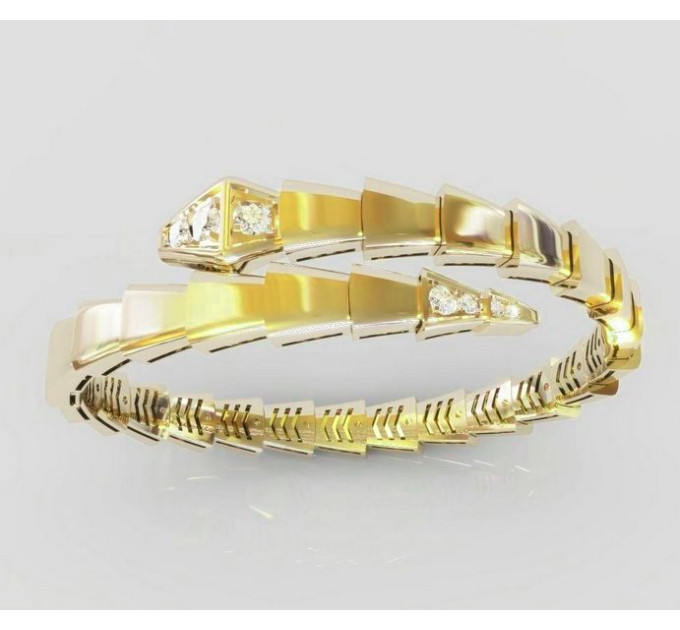 Gold bracelet Snake 409120ДБ