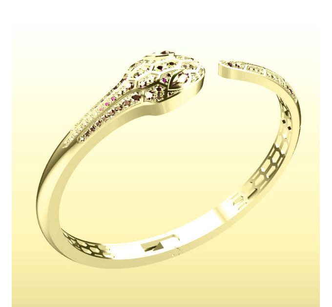 Gold Snake bracelet 410120Lfb