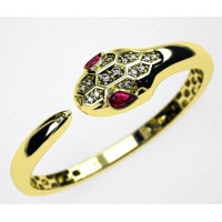 Gold bracelet Snake 412120ДБфб