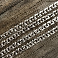 Серебряная цепочка Бисмарк плоский «Классик» 1055-5