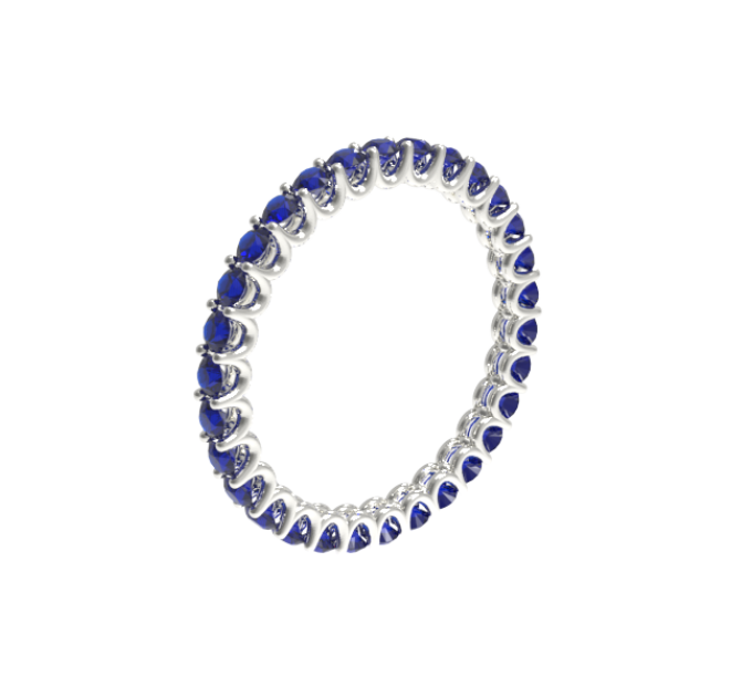 Eternity gold ring 116130САПФ-1,5. Photo-N]