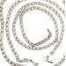 Chain arabic bismarck silver with cubic zirconia 1039. Photo-N]