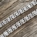 Chain arabic bismarck silver with cubic zirconia 1039