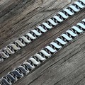 Серебряная цепочка Бисмарк с накладками 6 мм — модель 1047-6, Харьков Цепь