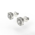 Сережки золоті з діамантами 225130ДБ