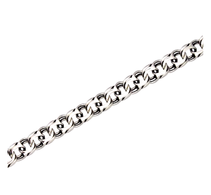 Sterling Silver Cossack Bismarck Chain 925 – Article 1057-4,0. Photo-N]