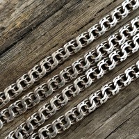 Серебряная цепочка Бисмарк плоский «Классик» 1055-6