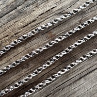 Цепочка серебряная Бисмарк круглый 1084-3