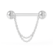 Gold Piercing Barbell with Cubic zirconia 570130fb-16-1.2-3.4
