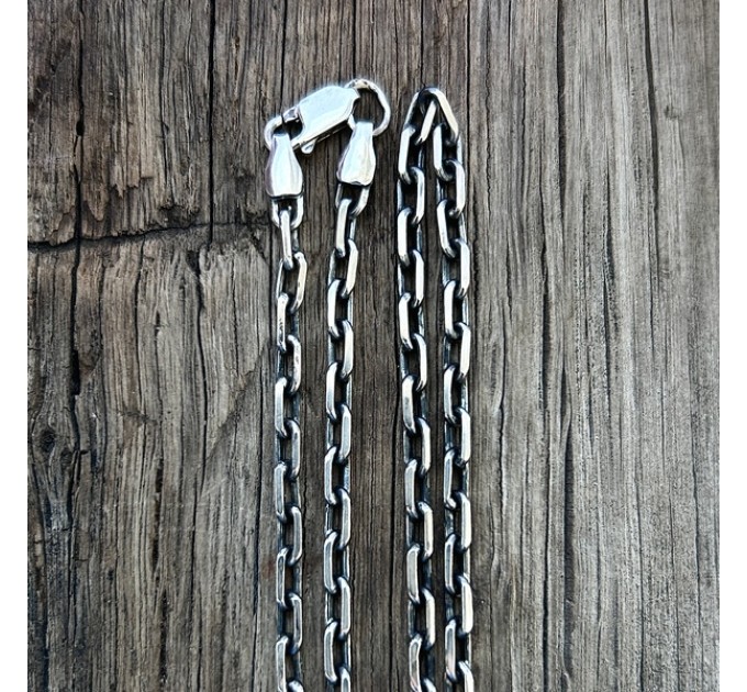 925 Silver Anchor Chain Necklace — Article 1046/2-2,7. Photo-N]