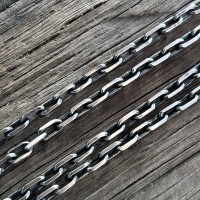 Срібний ланцюжок якорного плетіння 925 проби — артикул 1046/2-2,7