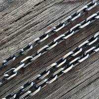 925 Silver Anchor Chain Necklace — Article 1046-3,8