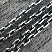 925 Silver Anchor Chain Necklace — Article 1046-4,8