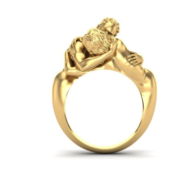 Кольцо золотое Любовь 101120-2