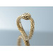 Кольцо золотое Змейка 104110