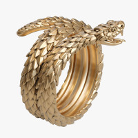 Кольцо золотое Змея 105110