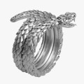 Кольцо серебряное Змея 105232