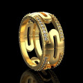 Wedding ring 8.0 mm gold 18k 140120fb-750