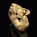 Gold ring Love 101110-2