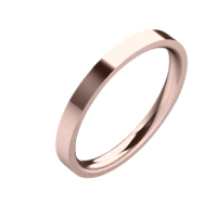 Gold wedding ring comfortable fit 125110-2