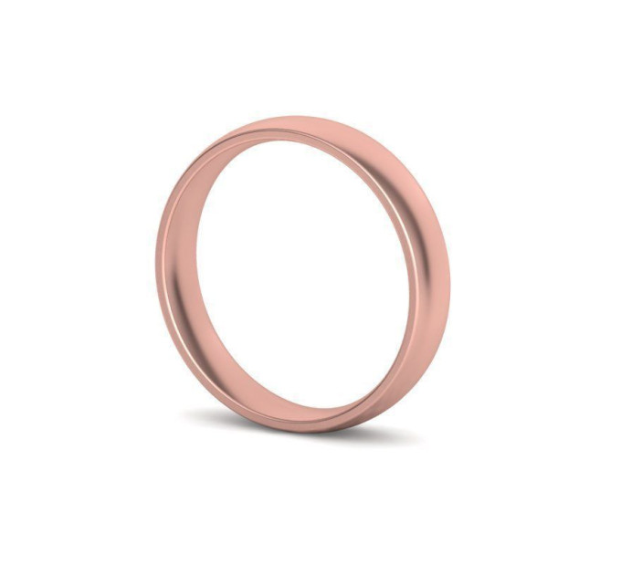 Gold wedding ring classic comfortable fit 126110-4