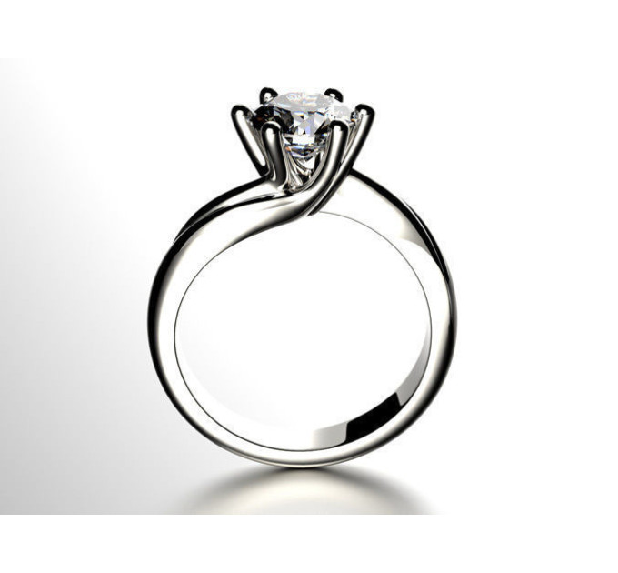 Кольцо для помолвки золотое с фианитом 134130фб-6,3