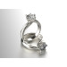 Кольцо для помолвки золотое с фианитом 134130фб-4,3