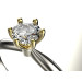 Кольцо для помолвки золотое с фианитом 135130фб-4,5